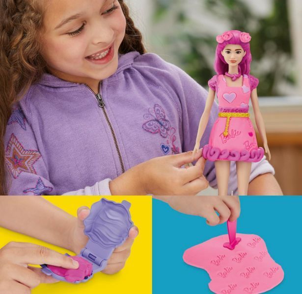 Набор для творчества Плей До Барби Сердца и причёски Barbie Hearts and Hair Play-Doh Hasbro G1357 G1357 фото