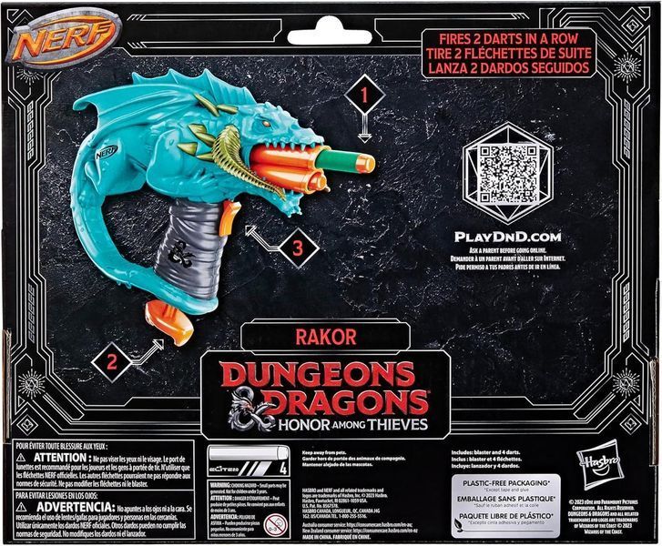 Бластер Нерф Подземелья и Драконы Ракор Nerf Dungeons & Dragons Rakor F6277 F6277 фото