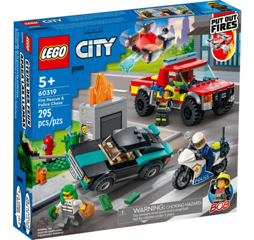 Лего Сити Пожарная бригада и полицейская погоня LEGO City  60319