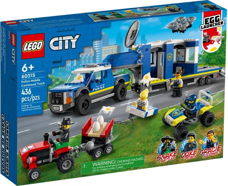 Лего Сити Lego City Полицейский мобильный командный трейлер 60315