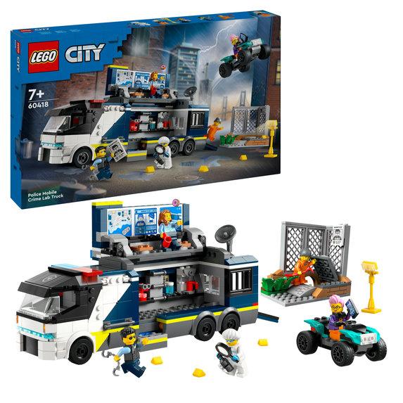 Конструктор Лего Сити Полицейский мобильный лаборатории Lego City 60418