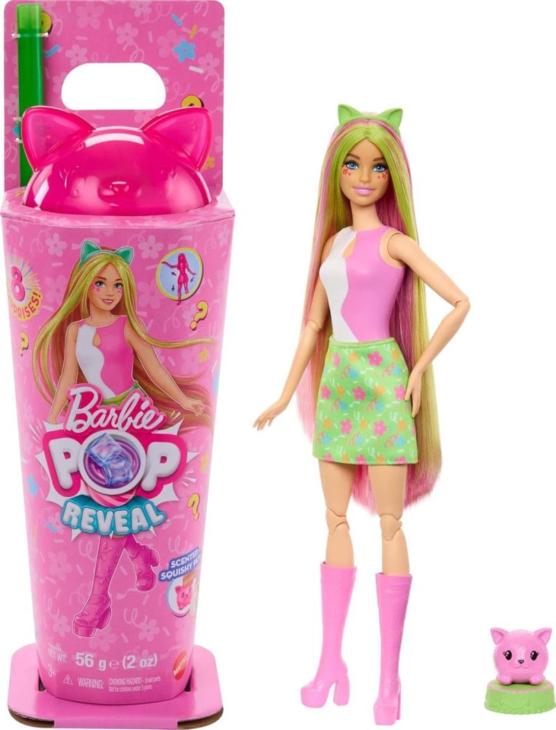 Ароматизована Лялька Barbie "Pop Reveal" серії "Коктейлі" Cute Kitten Барбі милий кошеня 27399