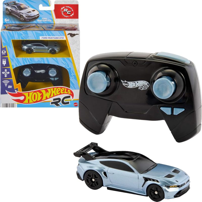 Машинка на пульті Хот Вілс Форд Мустанг 1:64 на Пульті Управління для Треку Hot Wheels Ford Mustang  JBH04