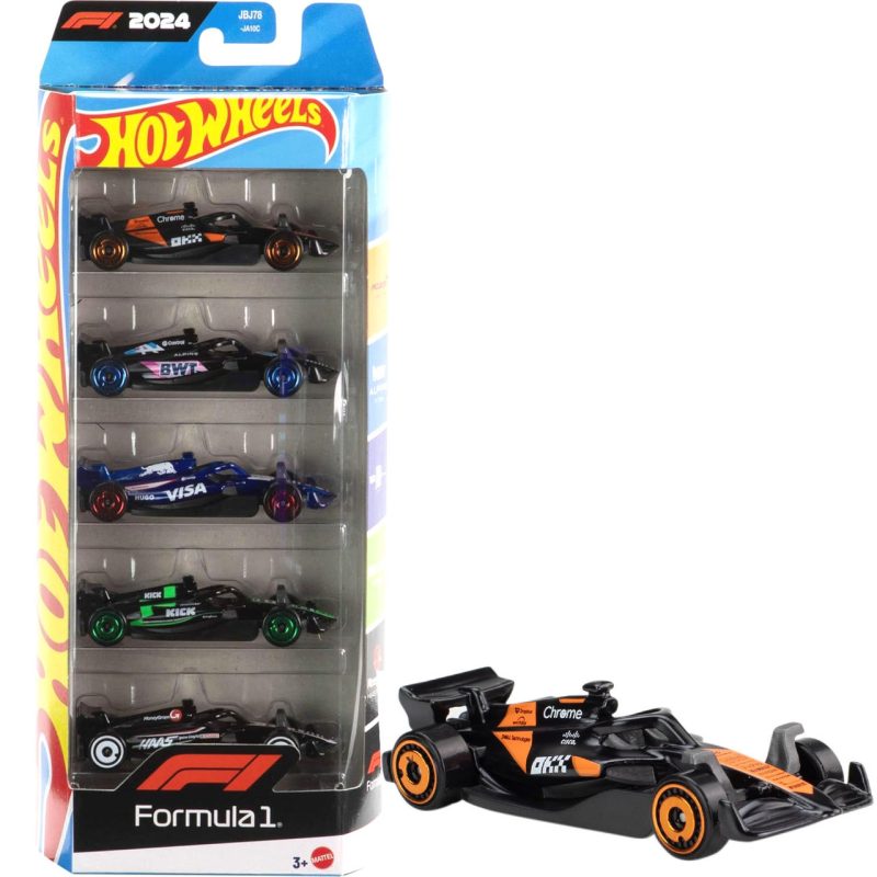 Хот Вілс Набір з 5-ти машинок Формула 1 Hot Wheels Cars Formula 1 JGF58
