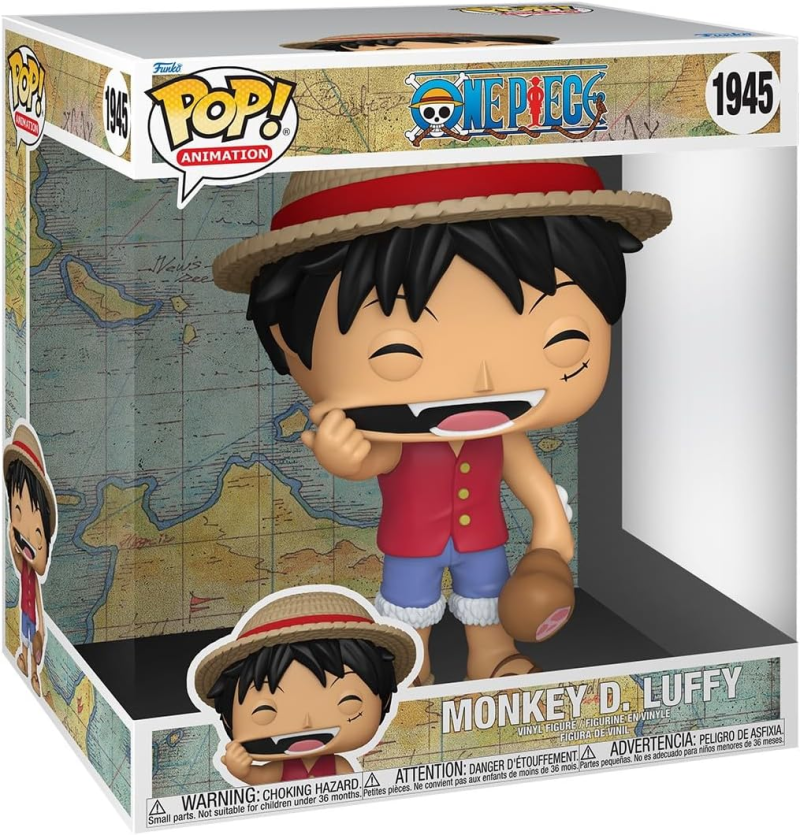 Велика фігурка Фанко Поп Ван Піс Луффі Аниме One piece 25см Funko Pop! Jumbo: One Piece - Monkey D. Luffy 87244